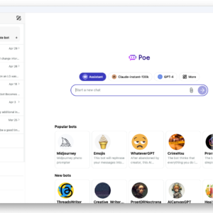 Platform dashboard on web/mac – Shows the unified multibot chat interface across devices.