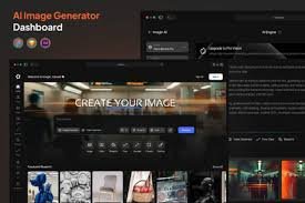 AI Image Generator Dashboard, UX and UI Kits ft. ai & generator - Envato