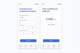 Salary Calculator #004 #DailyUI by Ádám Marjai on Dribbble