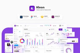 Kleon - Clean Admin Panel Dashboard UI Graphic by peterdraw · Creative Fabrica