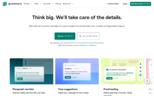 Grammarly dashboard, Grammarly interface screenshot, Grammarly app UI