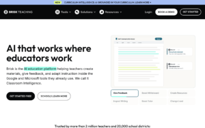 Brisk Teaching dashboard, Brisk Teaching interface screenshot, Brisk Teaching app UI,