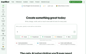QuillBot dashboard, QuillBot interface screenshot, QuillBot app UI,
