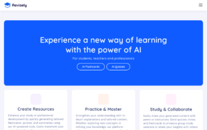 Revisely dashboard, Revisely interface screenshot, Revisely app UI,