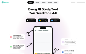 Knowt dashboard, Knowt interface screenshot, Knowt app UI,