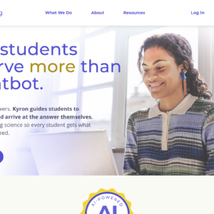 Kyron Learning dashboard, Kyron Learning interface screenshot, Kyron Learning app UI