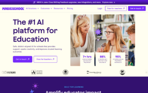 MagicSchool AI dashboard, MagicSchool AI interface screenshot, MagicSchool AI app UI,