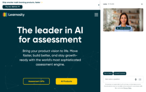 Learnosity dashboard, Learnosity interface screenshot, Learnosity app UI,