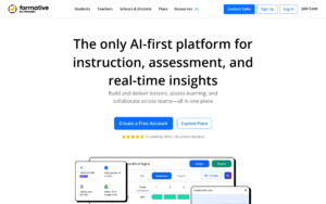 Formative dashboard, Formative interface screenshot, Formative app UI,