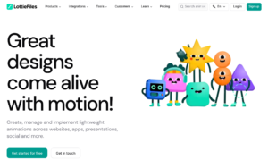 Lottiefiles AI dashboard, Lottiefiles AI interface screenshot, Lottiefiles AI app UI,