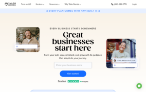 Tailor Brands dashboard, Tailor Brands interface screenshot, Tailor Brands app UI,