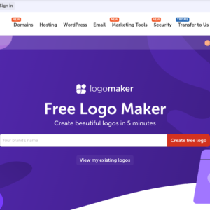 Namecheap Logo Maker dashboard, Namecheap Logo Maker interface screenshot, Namecheap Logo Maker app UI,
