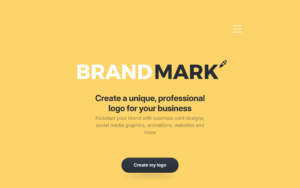 Brandmark.io dashboard, Brandmark.io interface screenshot, Brandmark.io app UI,