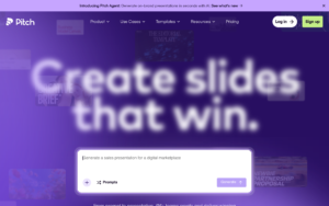 Pitch dashboard, Pitch interface screenshot, Pitch app UI,