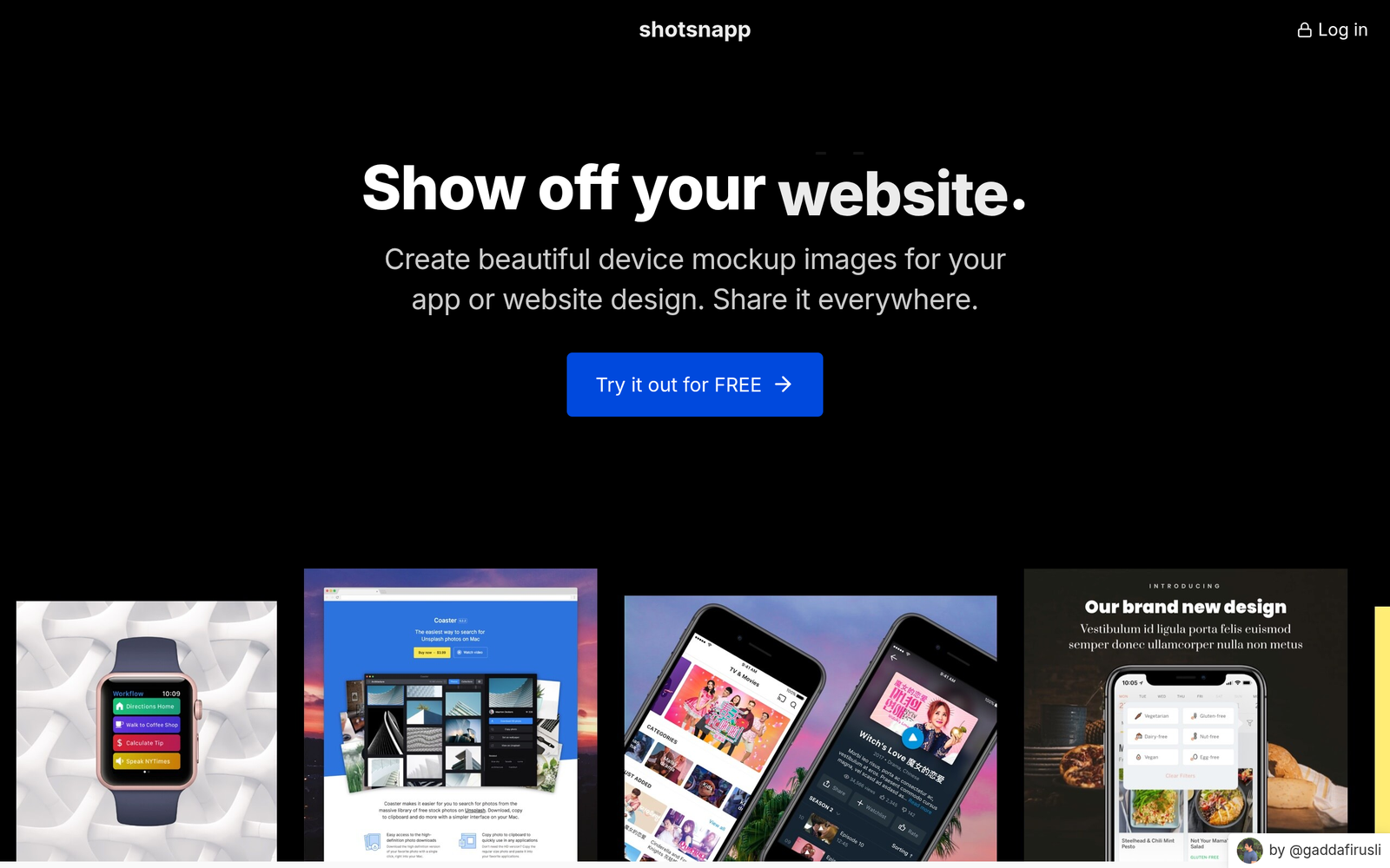 Shotsnapp dashboard, Shotsnapp interface screenshot, Shotsnapp app UI