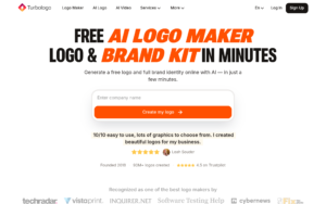Turbologo dashboard, Turbologo interface screenshot, Turbologo app UI,