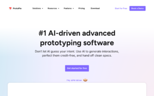 ProtoPie AI dashboard, ProtoPie AI interface screenshot, ProtoPie AI app UI