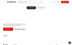 Printful AI Generator dashboard, Printful AI Generator interface screenshot, Printful AI Generator app UI,