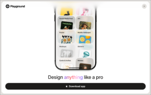 Playground AI dashboard, Playground AI interface screenshot, Playground AI app UI,