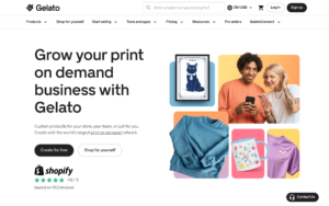 Gelato AI Design dashboard, Gelato AI Design interface screenshot, Gelato AI Design app UI,