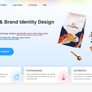 Logoai dashboard, Logoai interface screenshot, Logoai app UI
