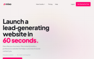 Mixo dashboard, Mixo interface screenshot, Mixo app UI,